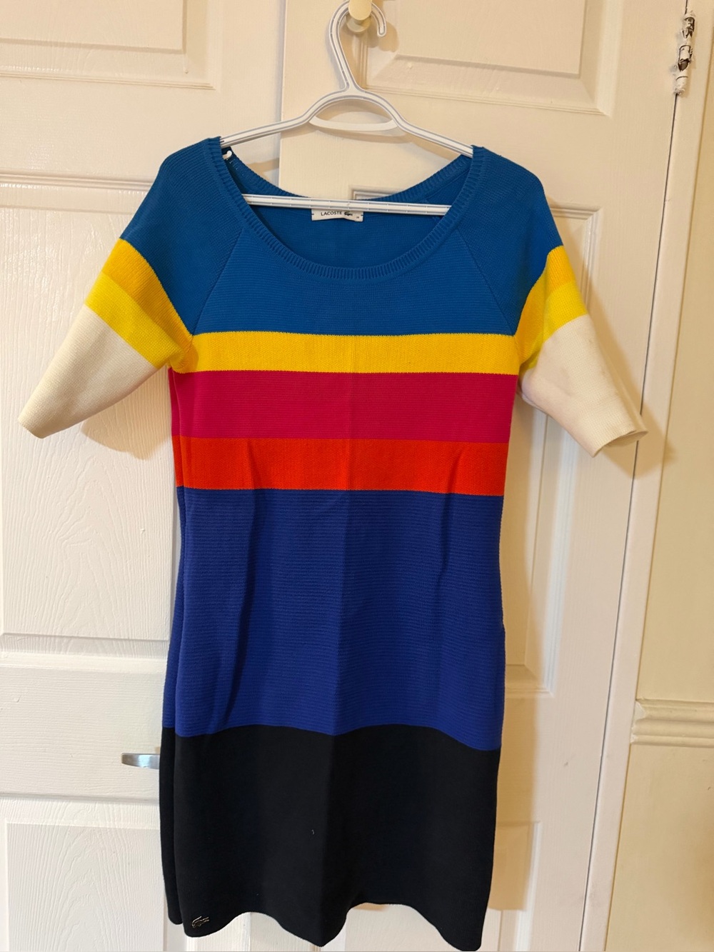 Lacoste Teal Blue Knit dress